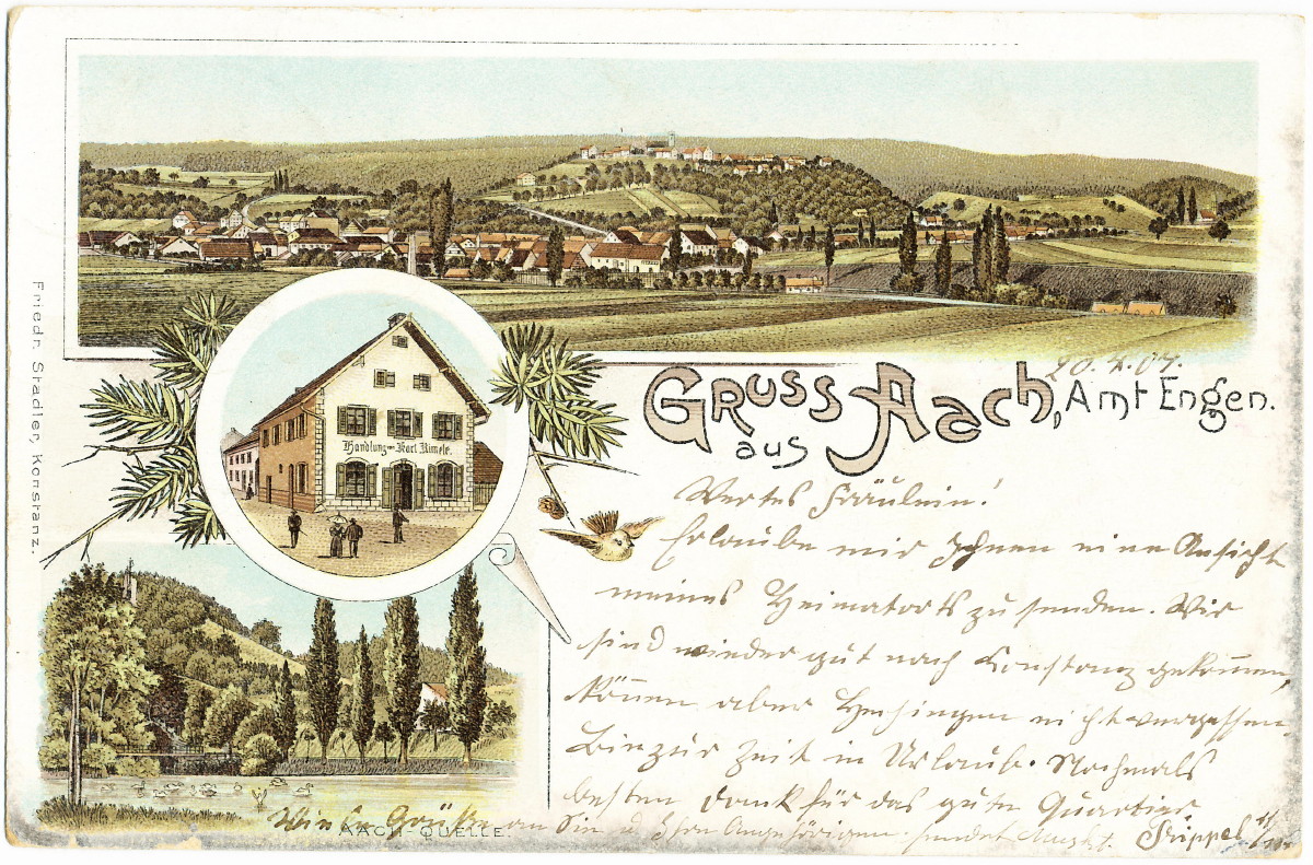 Aachtopf Postkarte 1907